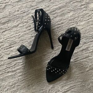 Steve Madden Black Studded Heels